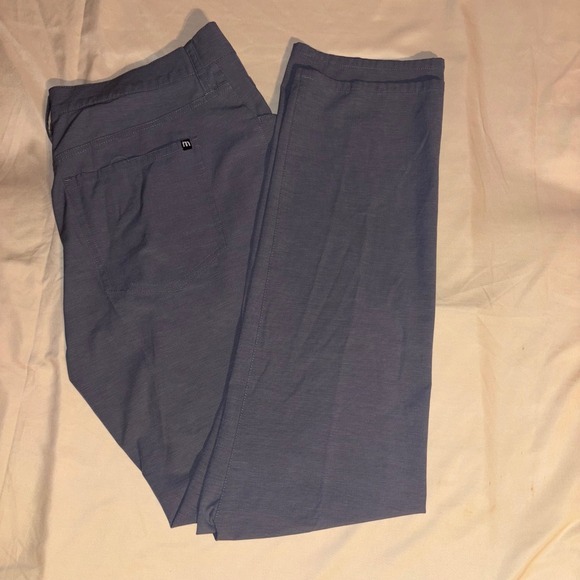 TravisMathew Mens Grey Micro Stripe Performance Golf Pants Size 34X32 Straight - Picture 5 of 5